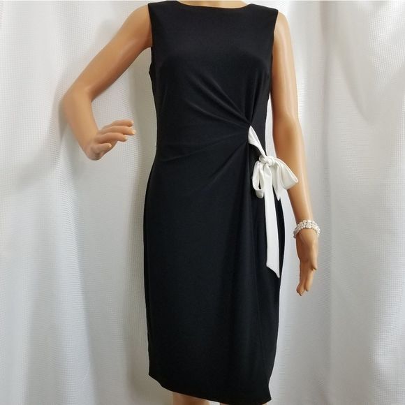 CHAPS BNWT Wrap Style Dress Sleeveless Sheath - Picture 4 of 8